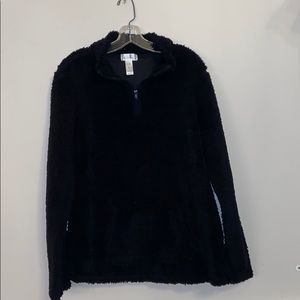 Black Sherpa Pullover